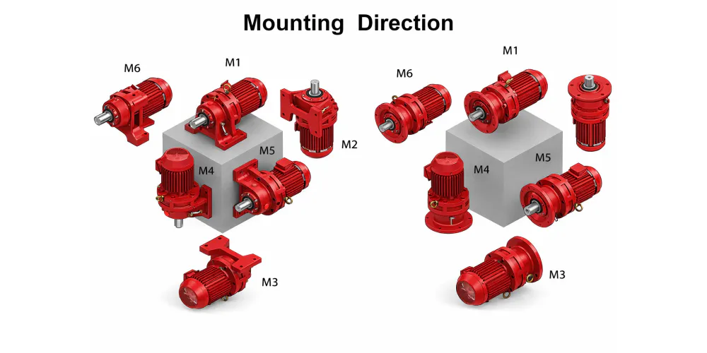 wormreducer-Cycloidal Gear Reducer-EP-Cycloidal Gearbox Cyclo Pin Wheel Reducer-direction